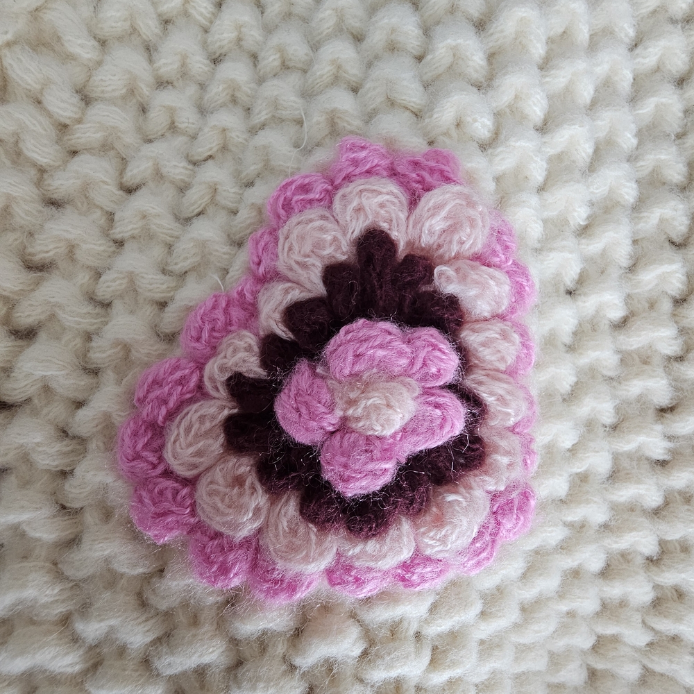 Women's Cream Sweater with Pink Accents - Picture 6 of 7